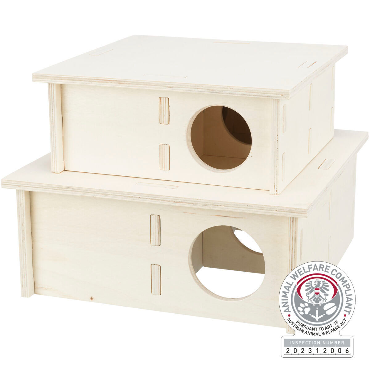 Trixie - Maison &agrave; multi-chambres 4 chambres 30x12x30cm Image num&eacute;ro 1