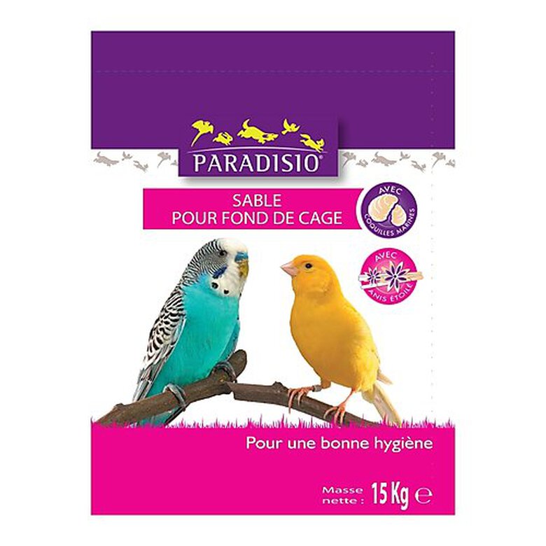 Paradisio - Sable Anisé Blanc pour Cage - 15Kg image number null