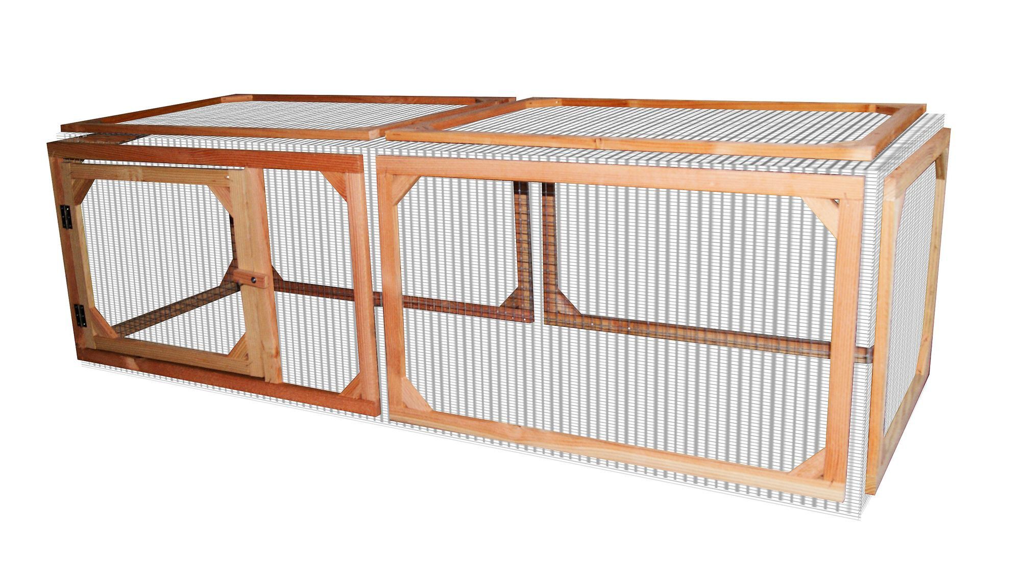 Lifland - Enclos pour Poulailler Budy pour Basse cour - 200x70x68cm Image num&eacute;ro 1