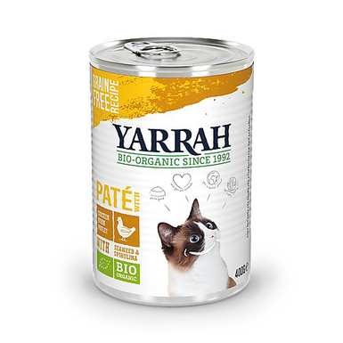 Yarrah - Pâtée Bio Sans Céréales au Poulet pour Chats - 400g