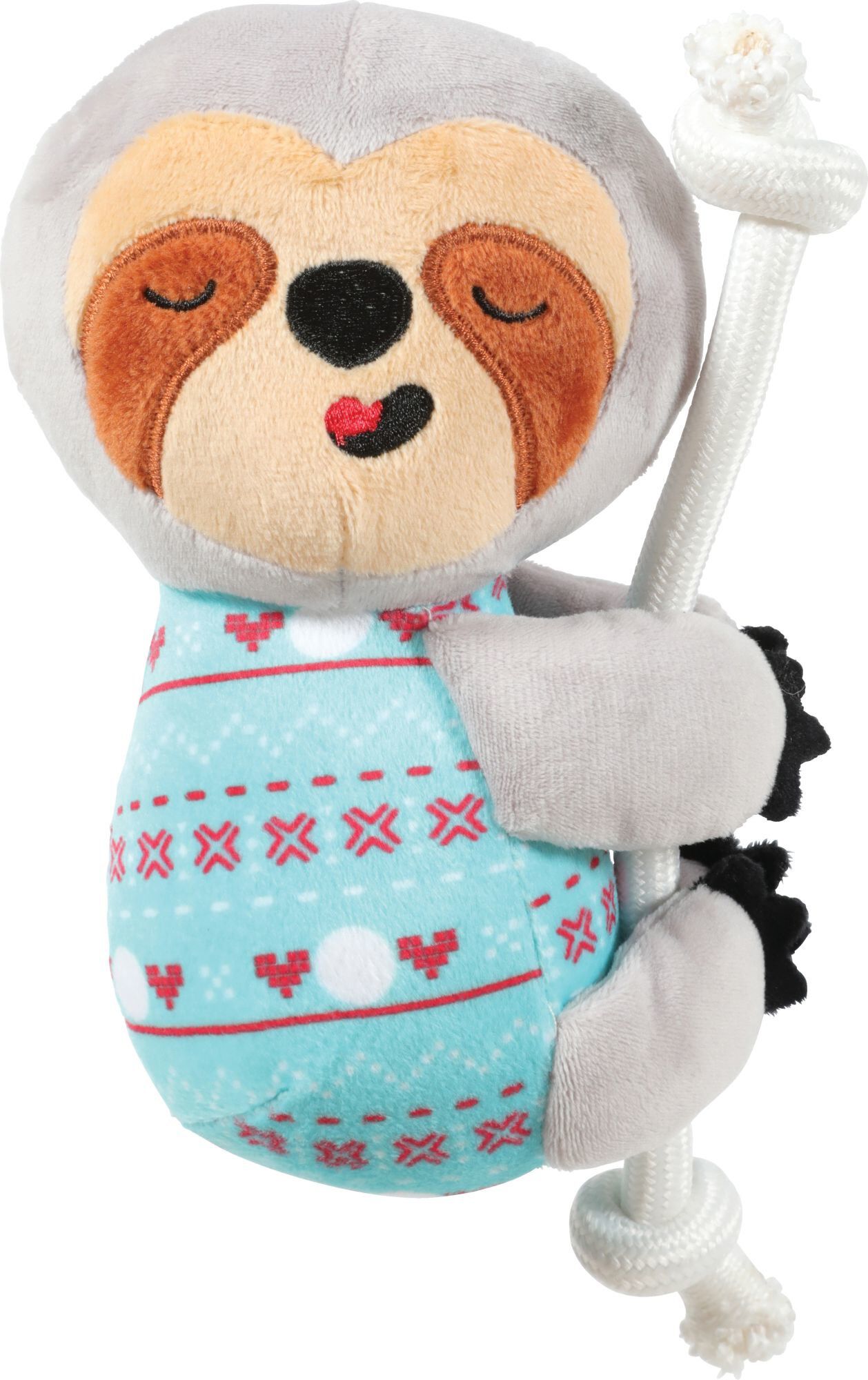 Zolux - Jouet Peluche Chiquitos Paresseux + Corde pour Chien - 22,5cm Image num&eacute;ro 1