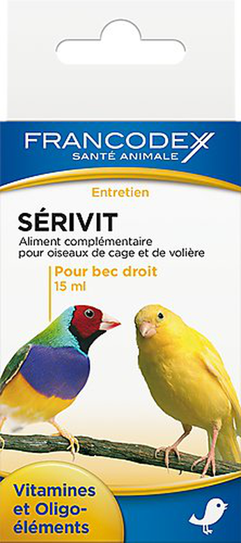 Francodex - Aliment Sérivit aux Vitamines et Oligo-éléments pour Bec Droit - 15ml image number null