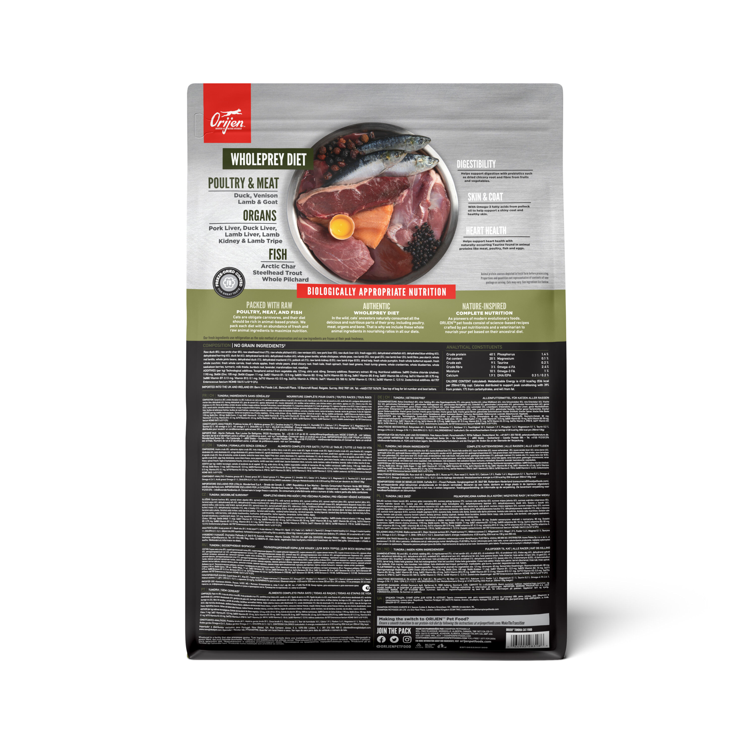 Orijen - Croquettes Tundra pour Chat - 1,8Kg Image num&eacute;ro 2