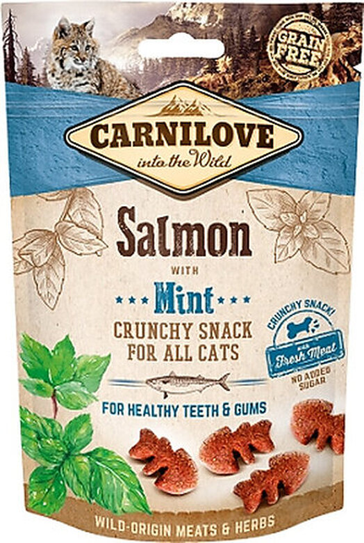 Carnilove - Friandises Crunchy Saumon et Menthe pour Chat - 50g image number null