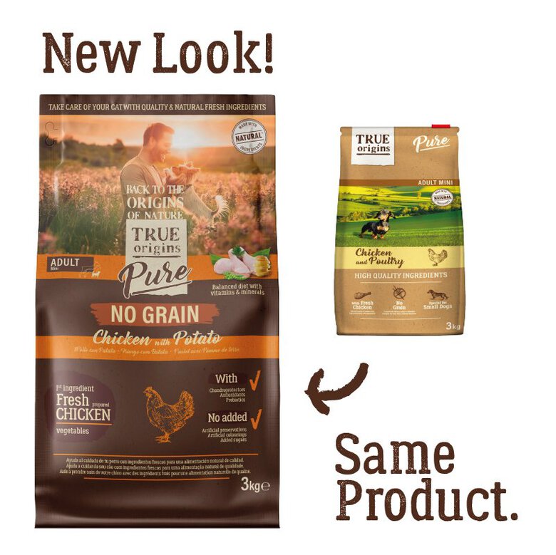 True Origins Pure - Croquettes au Poulet sans Céréales pour Chien Adulte de Petite Taille - 3kg Image numéro 1 True Origins Pure - Croquettes au Poulet sans Céréales pour Chien Adulte de Petite Taille - 3kg Image numéro 1