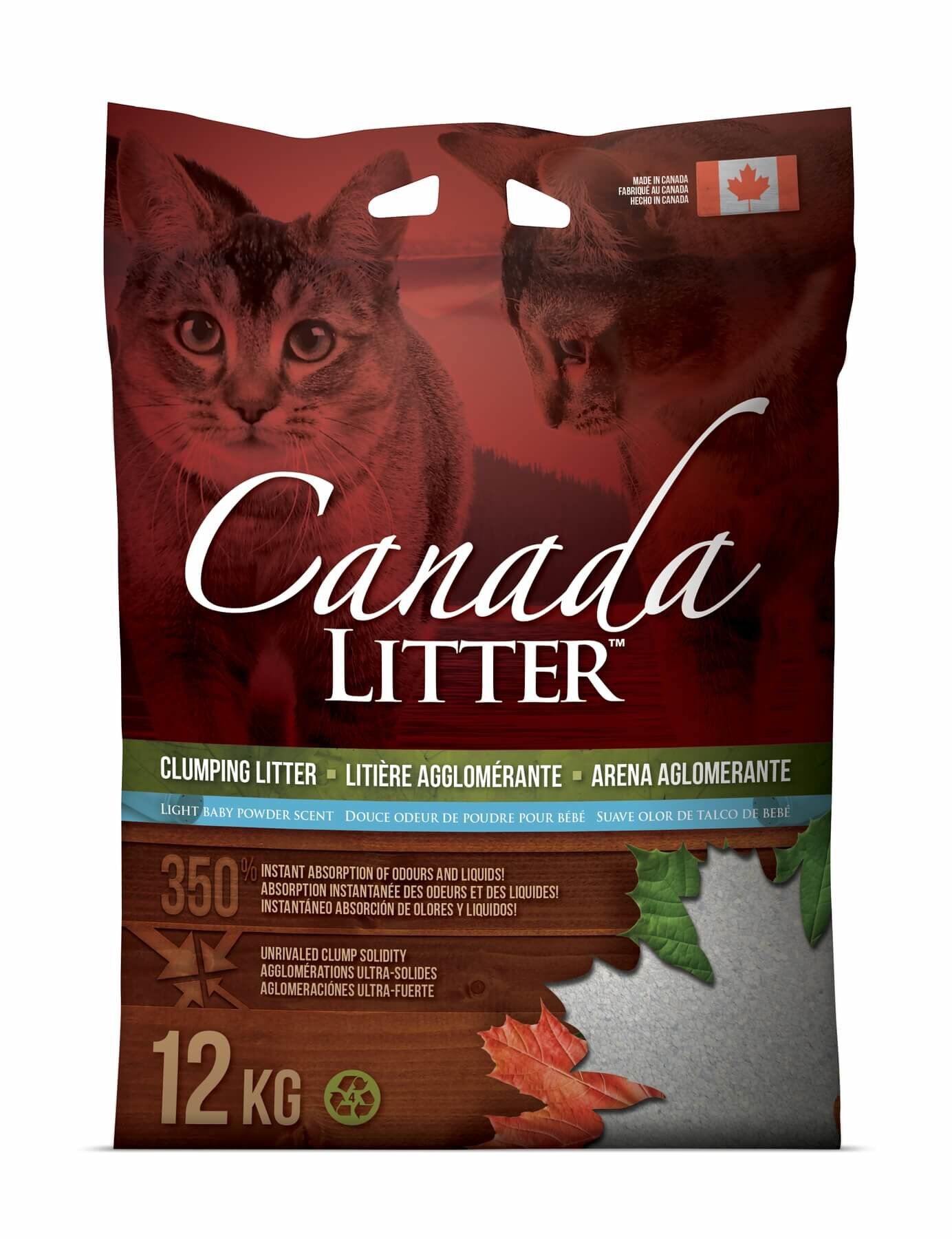 Canada Litter - Liti&egrave;re Agglom&eacute;rante pour Chats - 12Kg Image num&eacute;ro 1
