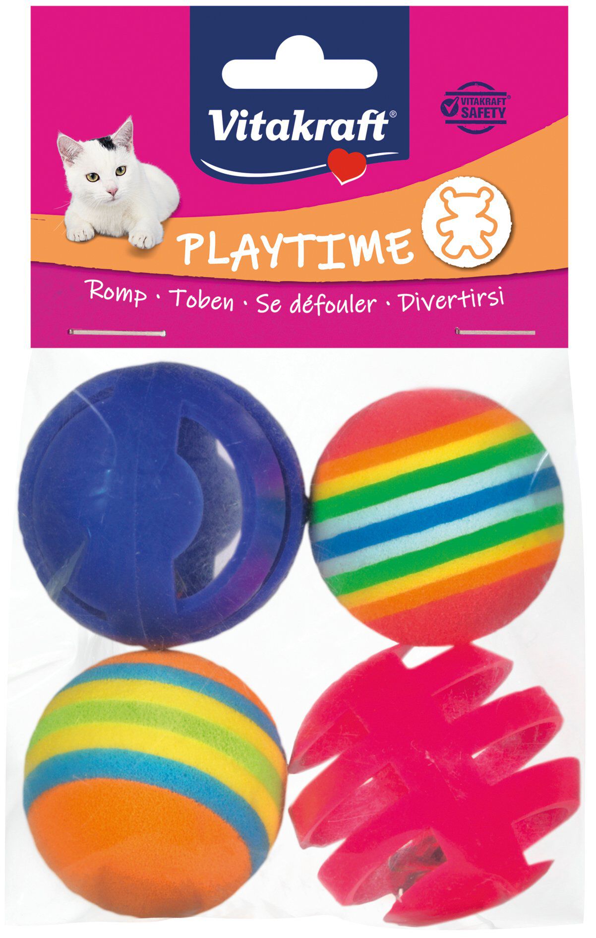 Vitakraft - Jouet 4 Balles assorties PAV pour Chats Image num&eacute;ro 1