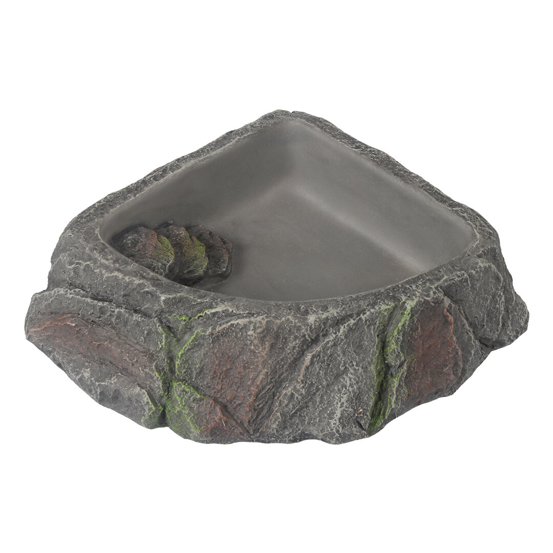 Terra Della - Abreuvoir Bol Coin Rock - M/17,3x15,4x4,5cm Image num&eacute;ro 1