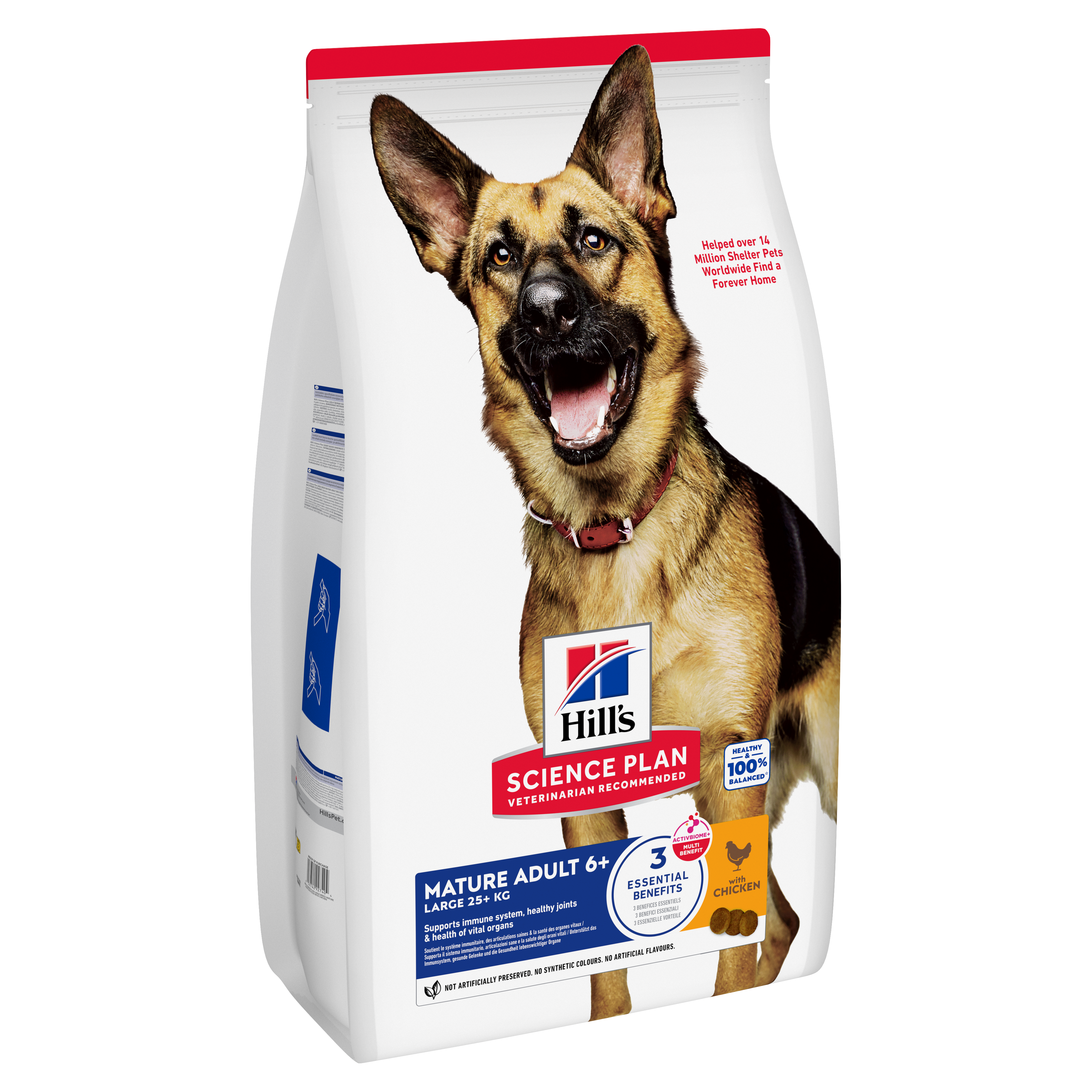 Hill's Science Plan - Mature Adult Croquettes Pour Grand Chien Ag&eacute; Au Poulet  - 18kg Image num&eacute;ro 1