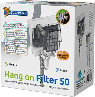 Superfish - Filtre Biologique Hang on Filter 50 Aquarium - 350L/h