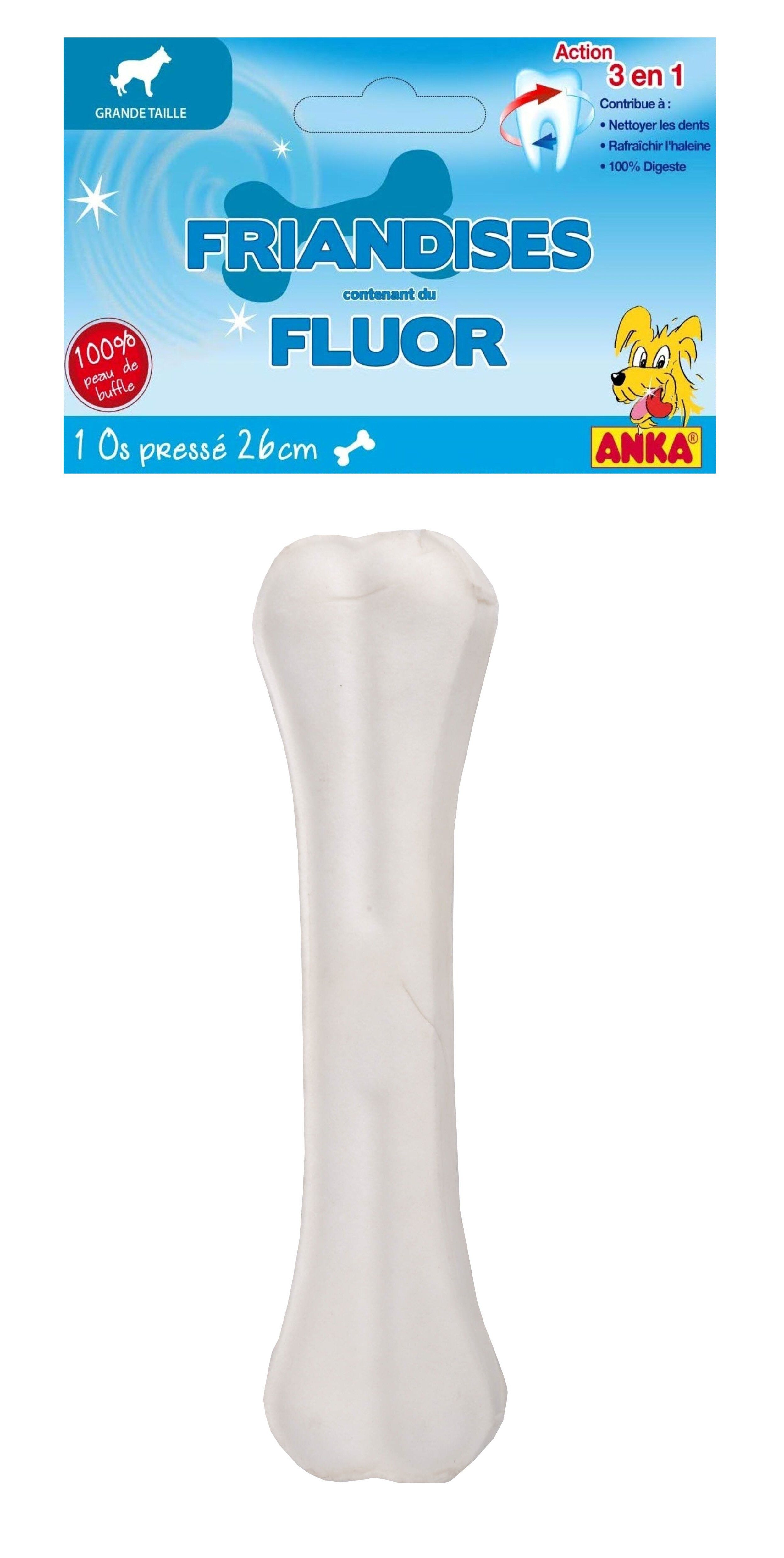 Anka - Os Press&eacute; Fluor de 26cm pour Chien - x1 Image num&eacute;ro 1