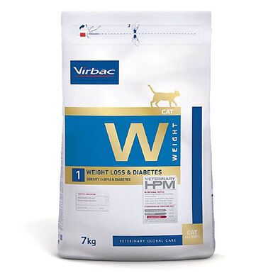 Virbac - Croquettes Veterinary HPM Weight Loss & Diabetes pour Chats - 7Kg