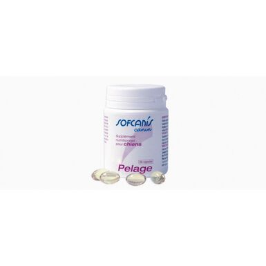 Sofcanis - Capsules Supplément Nutritionnel Pelage pour Chiens - x60