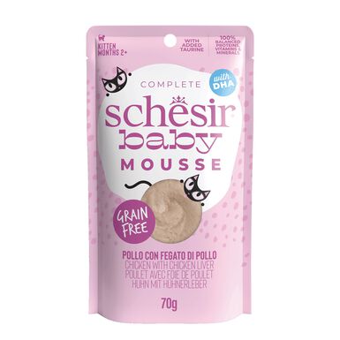 Schesir - Sachet Baby Mousse au Poulet Avec Foie De Poulet - 70g