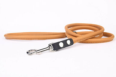 Yogipet - Laisse en Cuir 120cm pour Chien - Marron