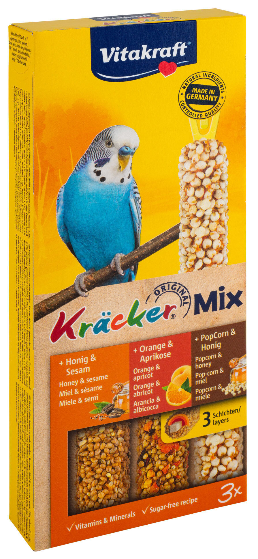 Vitakraft - Kr&auml;cker Miel/Orange/Abricot Pop Fit x3 Image num&eacute;ro 1