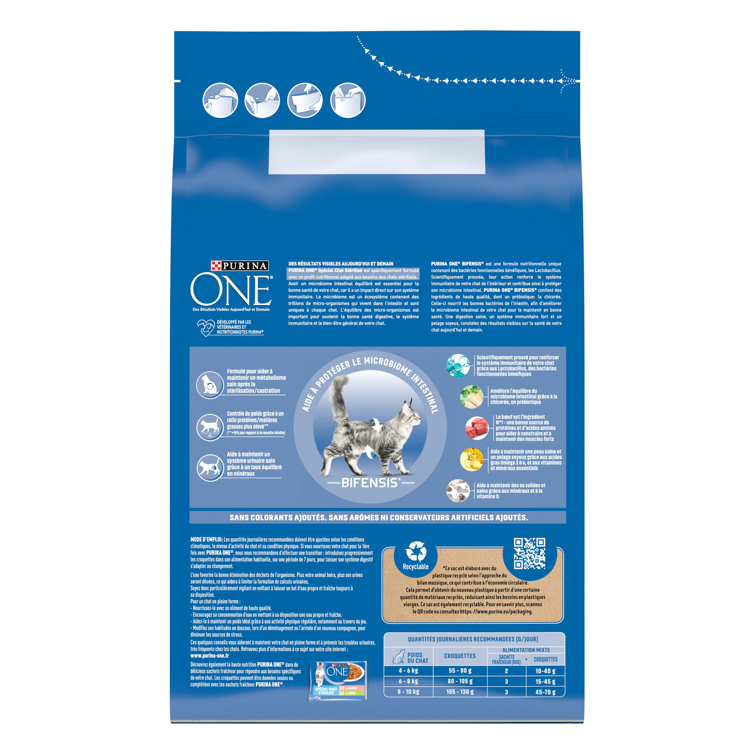 Purina One - Croquettes au Boeuf et Bl&eacute; pour Chat Adulte St&eacute;rilis&eacute; - 3Kg Image num&eacute;ro 3