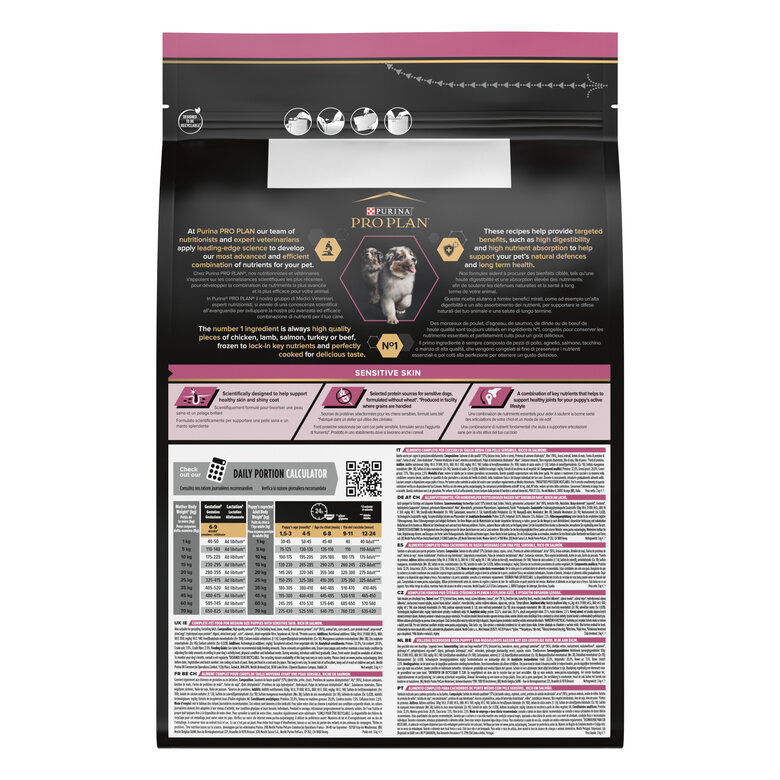 Pro Plan - Croquettes OPTIDERMA Medium Sensitive Skin Saumon pour Chiot - 3Kg Image numéro 2 Pro Plan - Croquettes OPTIDERMA Medium Sensitive Skin Saumon pour Chiot - 3Kg Image numéro 2