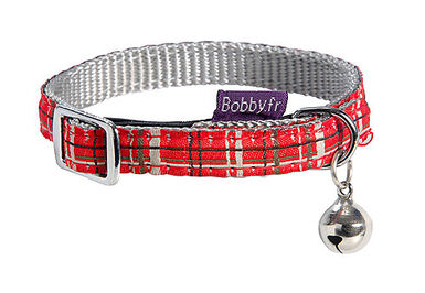 Bobby - Collier Kilt Rouge pour Chat - 30cm