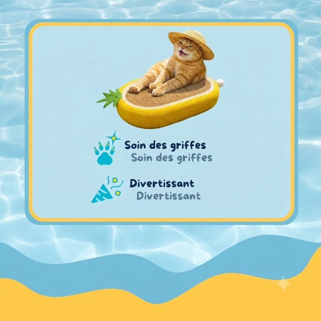 Summer Vibes - Griffoir Ananas pour Chats - 61cm Image num&eacute;ro 4