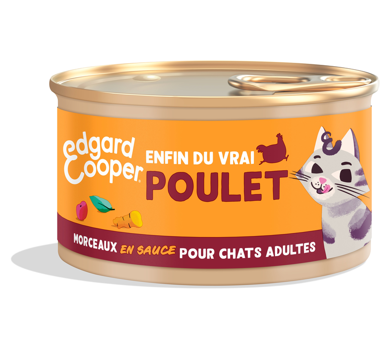 Edgard & Cooper - Pâtée Morceaux en Sauce au Poulet pour Chat - 85g Image numéro 1 Edgard & Cooper - Pâtée Morceaux en Sauce au Poulet pour Chat - 85g Image numéro 1
