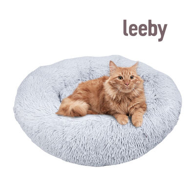 Leeby - Donut Extra Doux Gris pour Chats