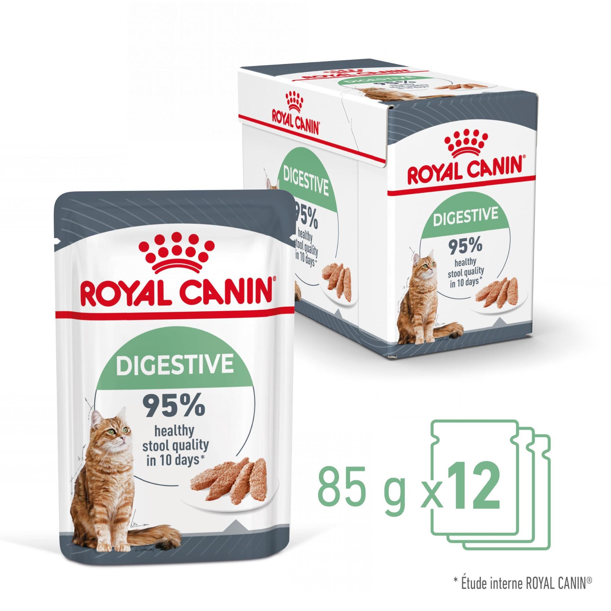 ROYAL CANIN - SACHET FRAICHEUR DIGESTIVE CARE EN MOUSSE CHAT ADULTE - 12x85g Image num&eacute;ro 2