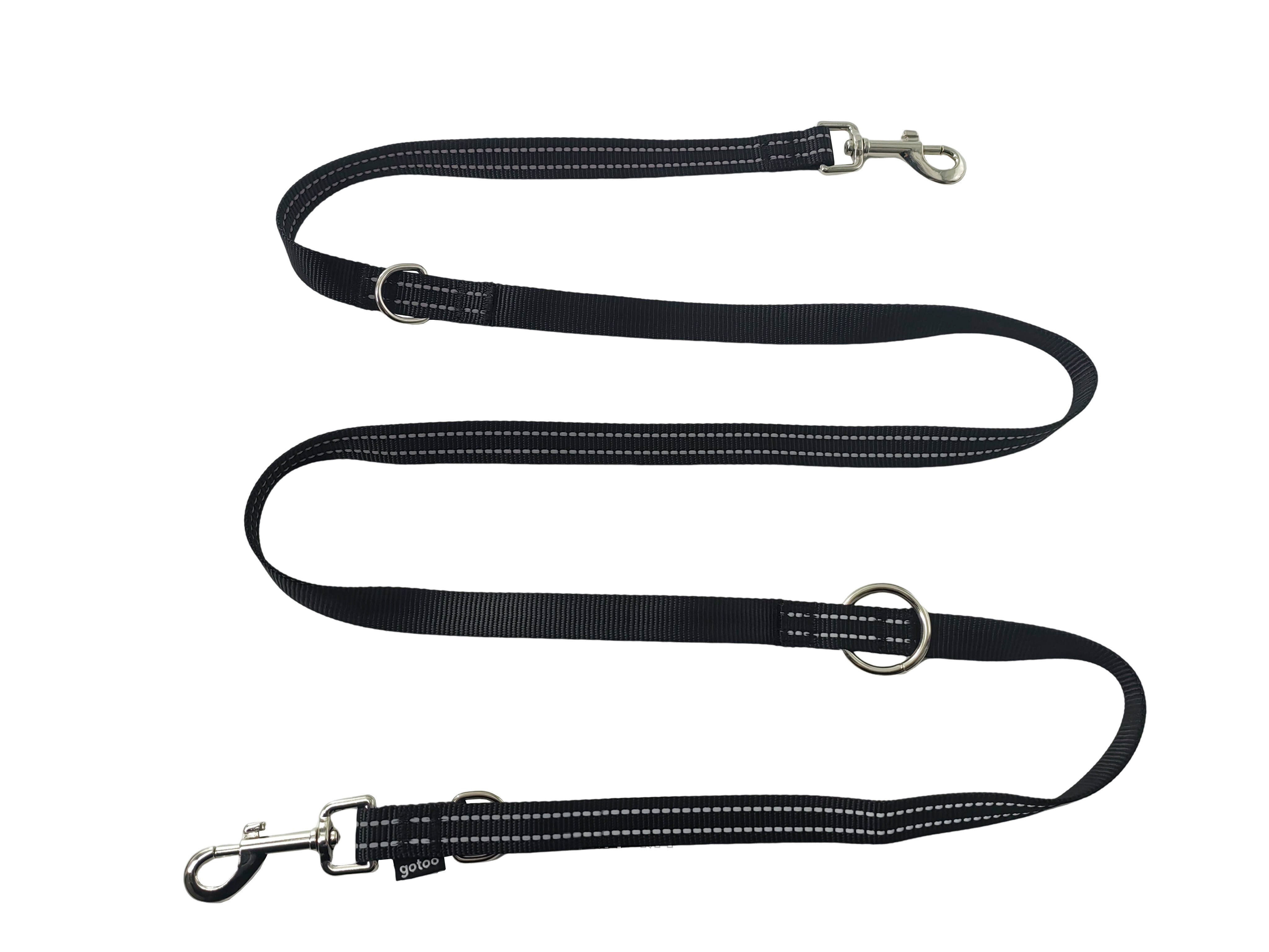 Gotoo - Laisse Essentials Multi Position Noir pour Chien Image num&eacute;ro 1