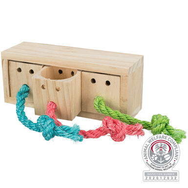 Trixie - Cube friandises en bois - 15x55x6cm