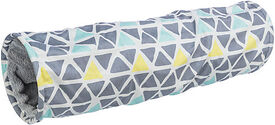 Trixie - Tunnel douillet Sunny en peluche  - 19x70 cm multicolore/gris