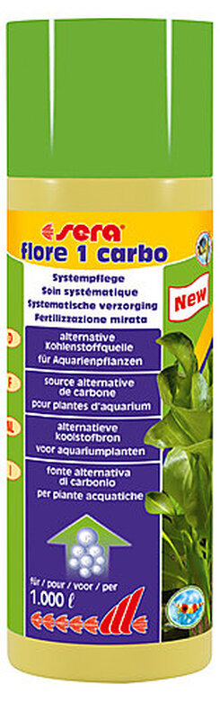 Sera - Soin Source de Carbone Flore 1 Carbo pour Plantes d'Aquarium - 250ml image number null