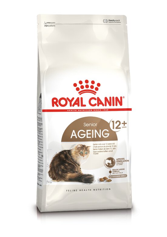 Royal Canin - Croquettes Ageing +12 pour Chat Senior - 4Kg Image numéro 1 Royal Canin - Croquettes Ageing +12 pour Chat Senior - 4Kg Image numéro 1