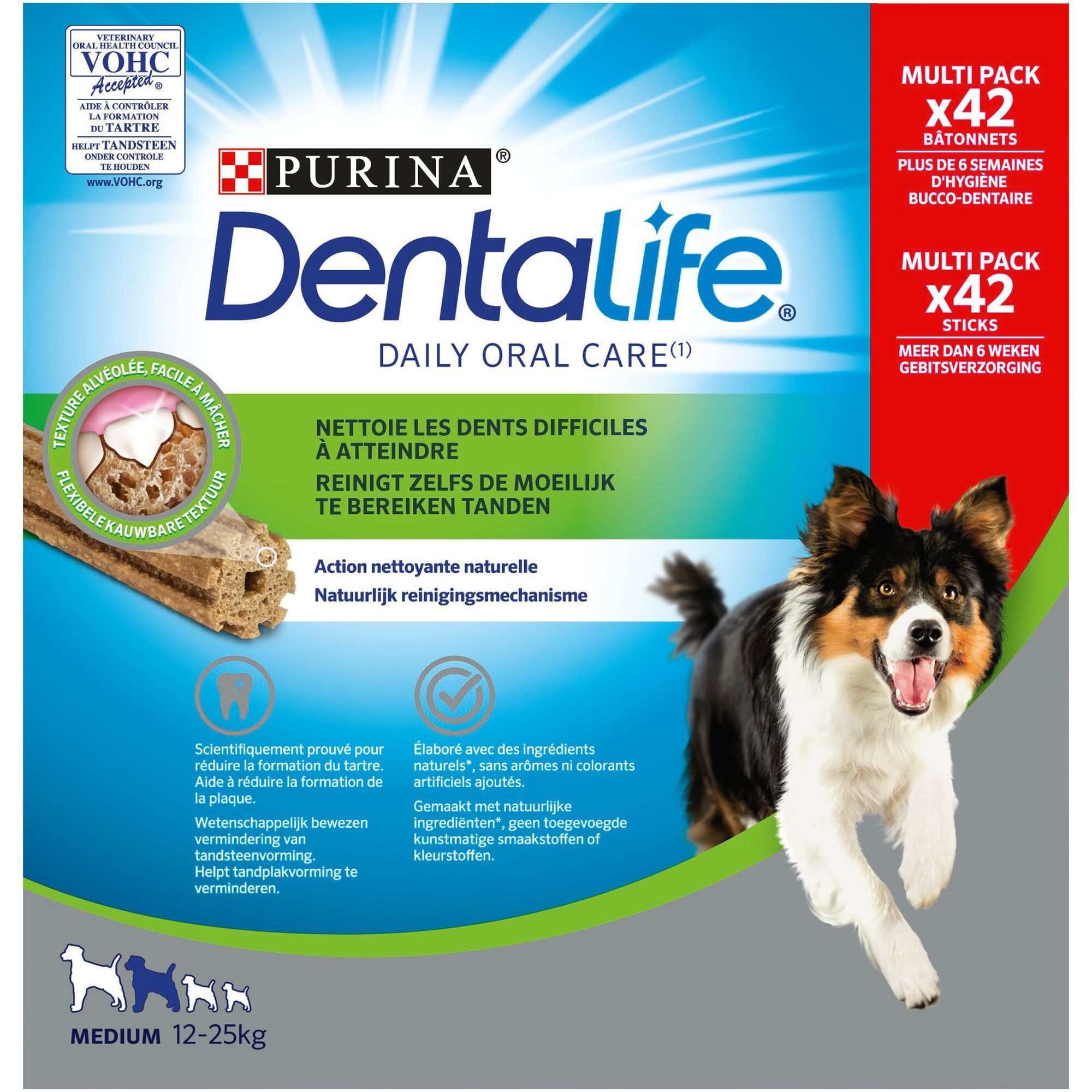 Dentalife - MultiPack B&acirc;tonnets &agrave; M&acirc;cher pour Chien Moyen - 966g Image num&eacute;ro 2
