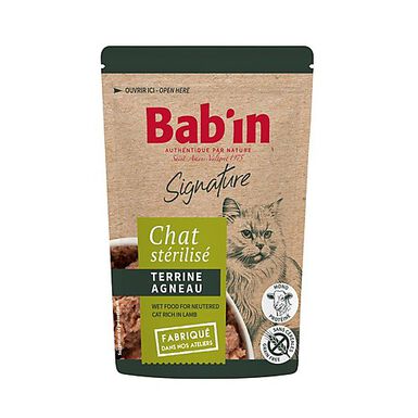 Bab'in - Terrine à l'Agneau pour Chats  - 80g