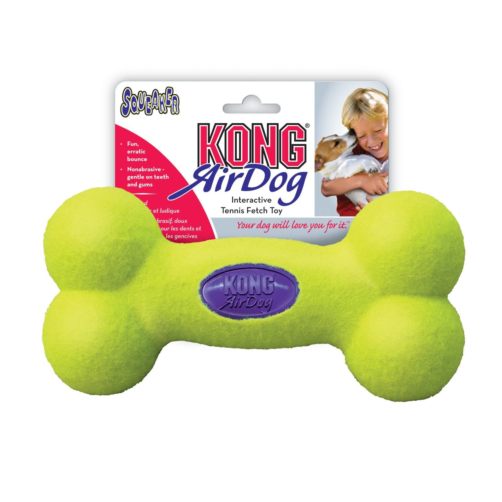KONG - Jouet AirDog Squeak Bone pour Chien - M Image num&eacute;ro 1