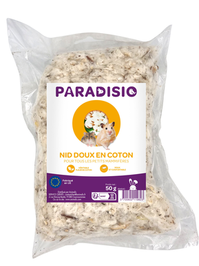 Paradisio - Nid Douillet en Coton pour Rongeurs - 50g