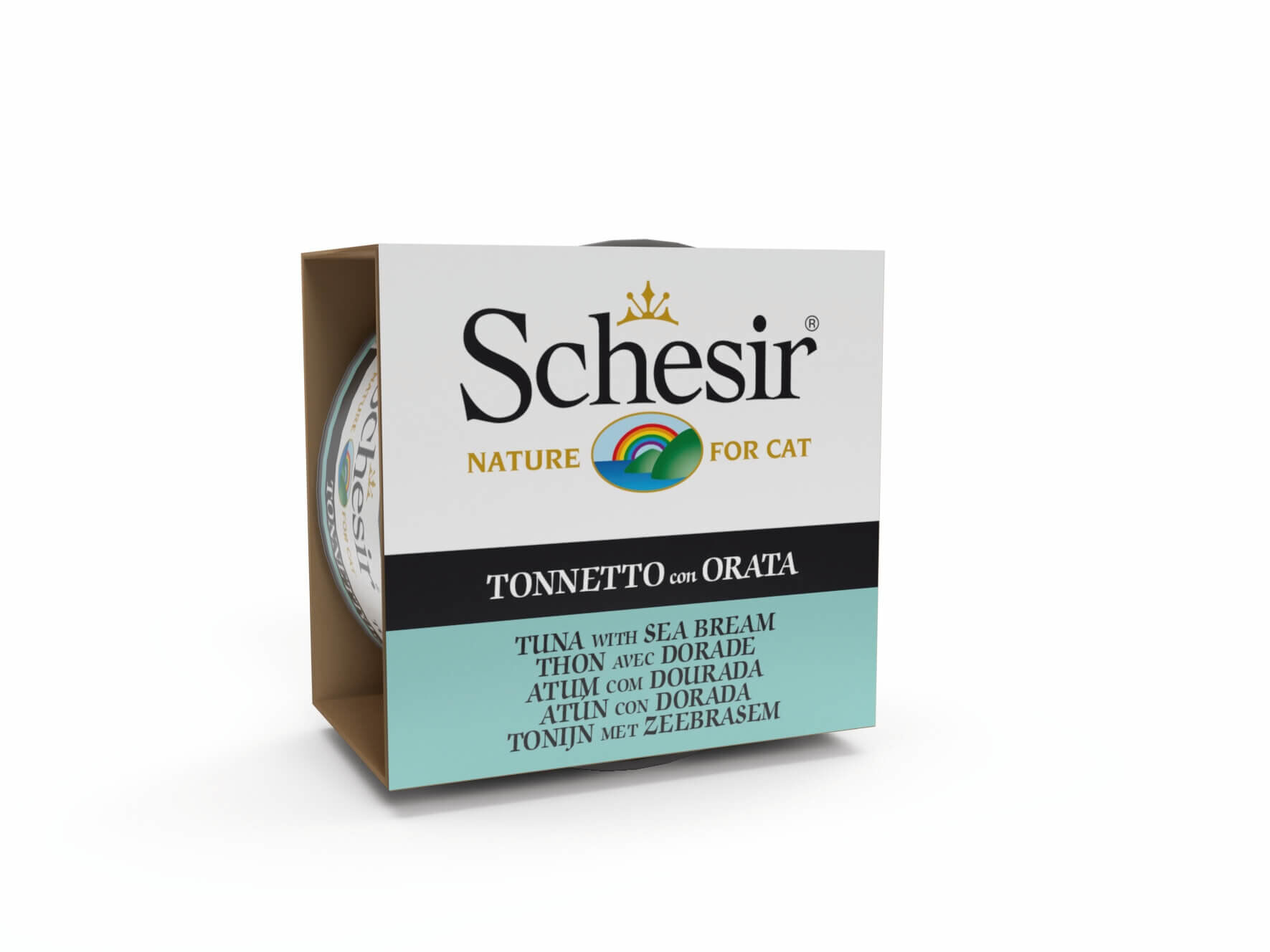 Schesir - Bo&icirc;te P&acirc;t&eacute;e Thon avec Dorade en Gel&eacute;e pour Chat - 85g Image num&eacute;ro 1