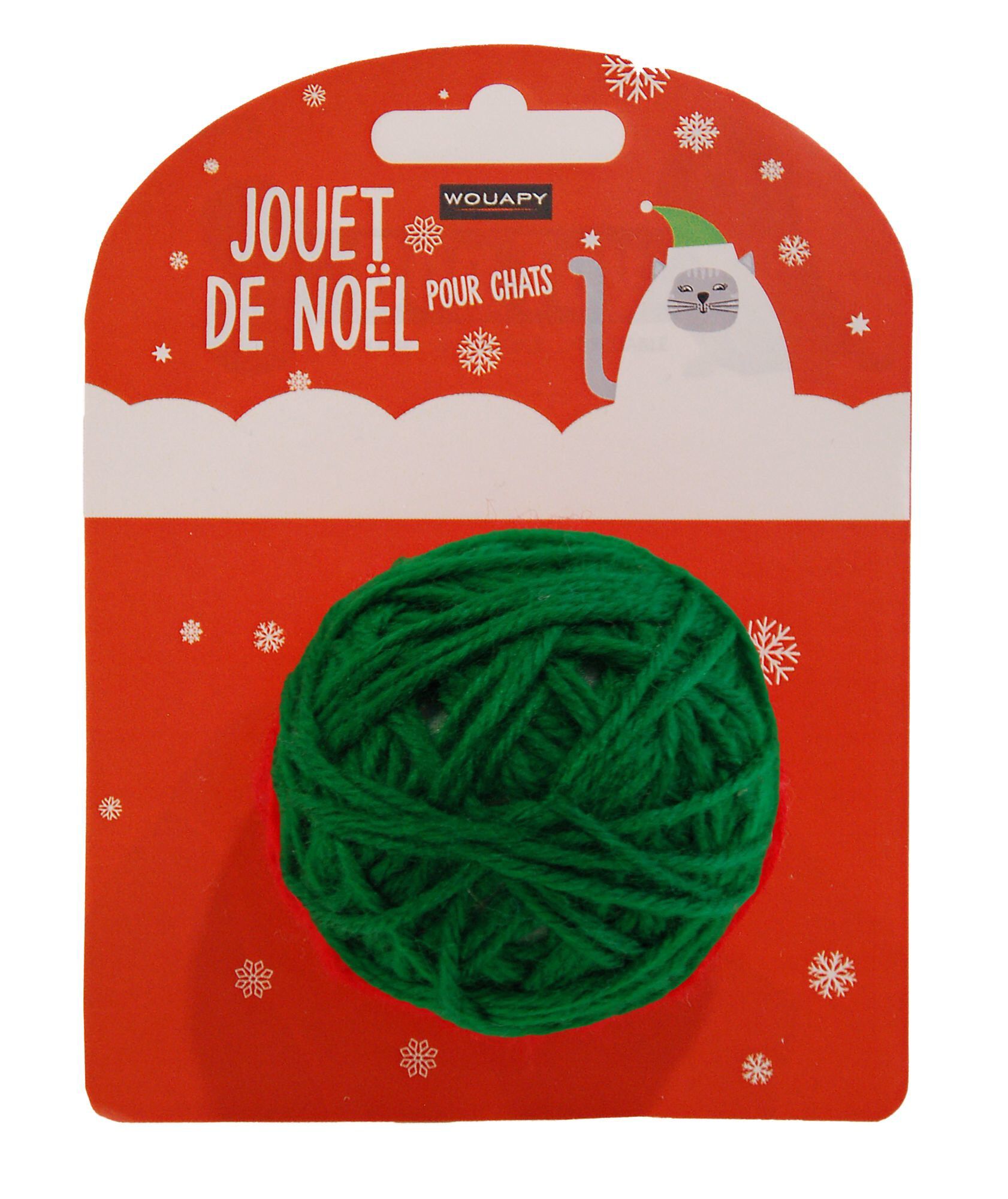 Wouapy - Jouet Pelote pour Chat - Vert Image num&eacute;ro 1
