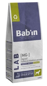 Bab'in - Croquettes Vétérinaires LAB MG Agneau pour Chien Medium & Maxi
