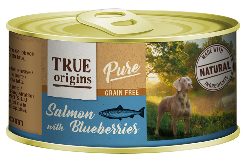 True Origins Pure - Alimentation Humide Chien Saumon & Myrtille - 185g image number null