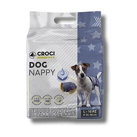 Croci - Couches Jetables Dog Nappy Diaper Jeans pour Chien