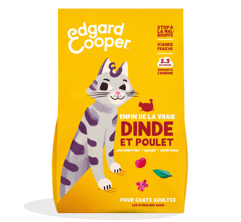 Edgard & Cooper - Croquettes à la Dinde et au Poulet pour Chat Adulte - 2Kg Image numéro 1 Edgard & Cooper - Croquettes à la Dinde et au Poulet pour Chat Adulte - 2Kg Image numéro 1