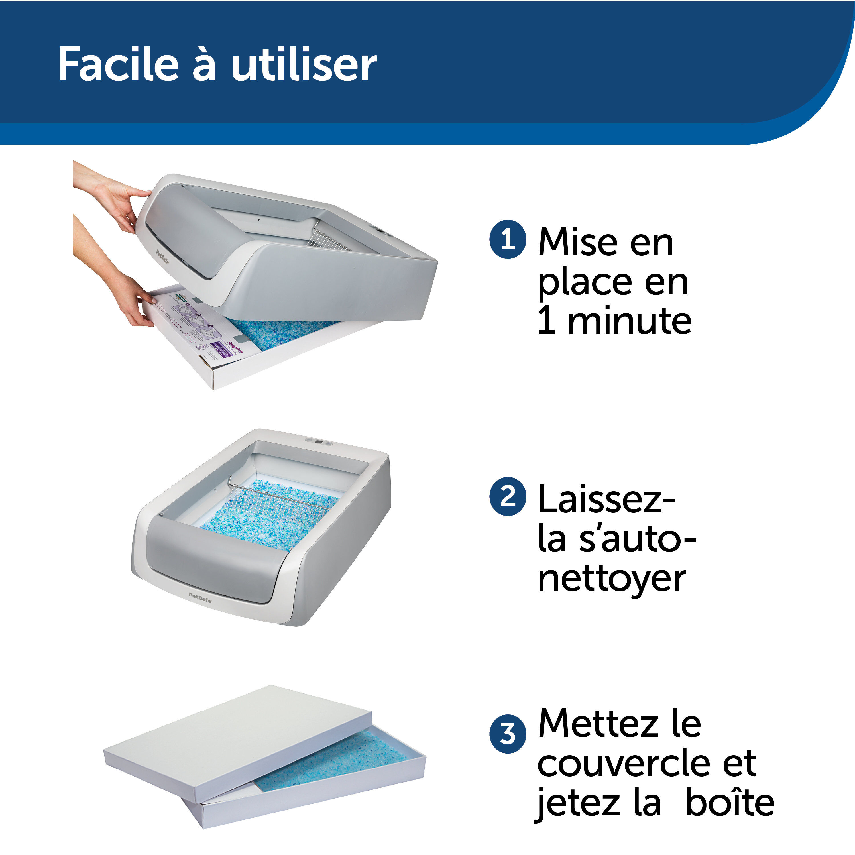 PetSafe - Liti&egrave;re Auto Scoopfree 1,5 + Couvercle pour Chats Image num&eacute;ro 4