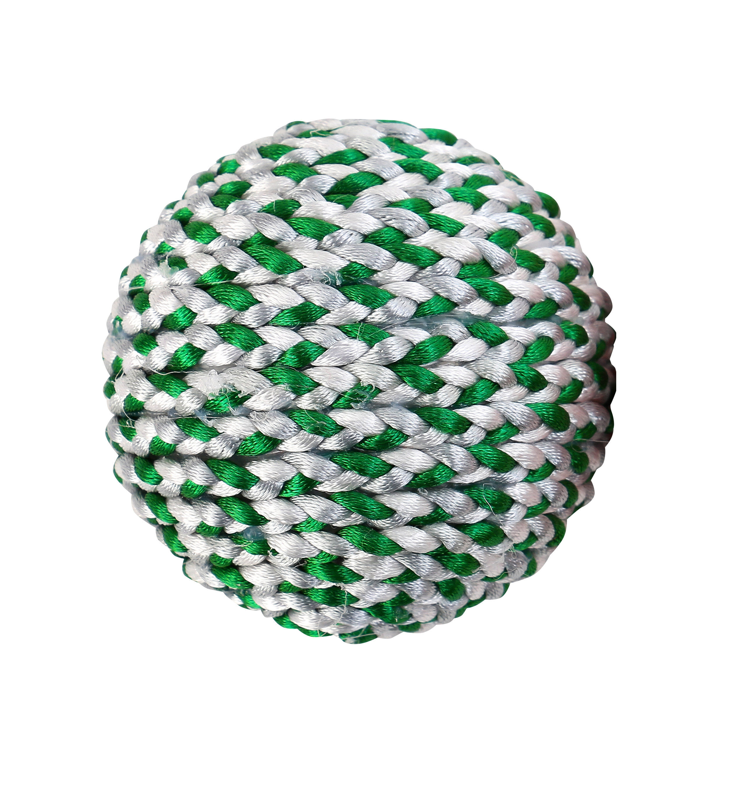 Wouapy - Balle Pelote Ruban Vert No&euml;l pour Chiens - 22cm Image num&eacute;ro 1