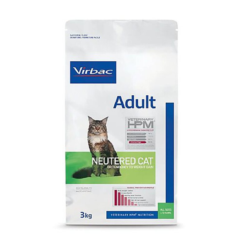 Virbac - Croquettes Veterinary HPM Adult Neutered pour Chats - 3Kg image number null