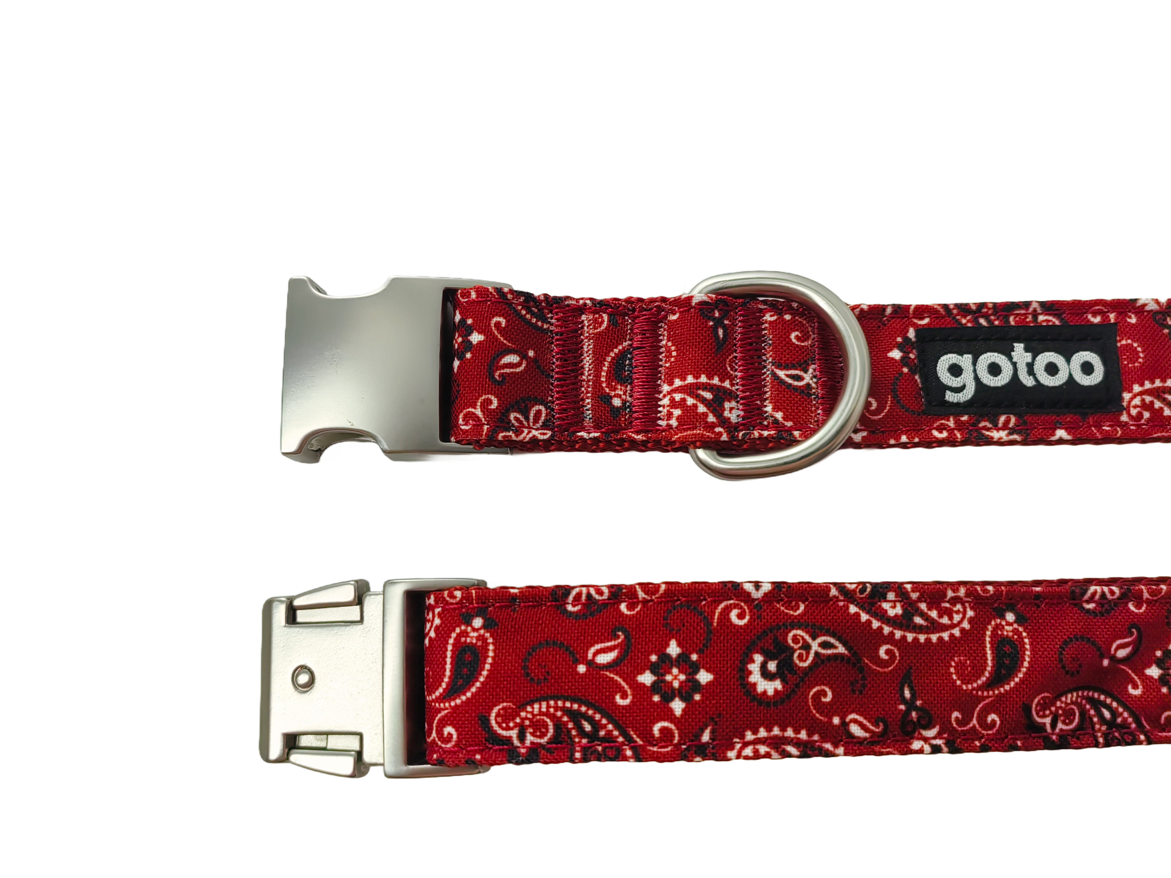 Gotoo - Collier en Paisley Rouge pour chien - XS Image num&eacute;ro 3