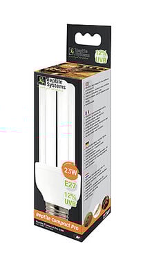 Reptile Systems - Lampe Compact Pro 12% UVB E27 pour Reptiles - 23W