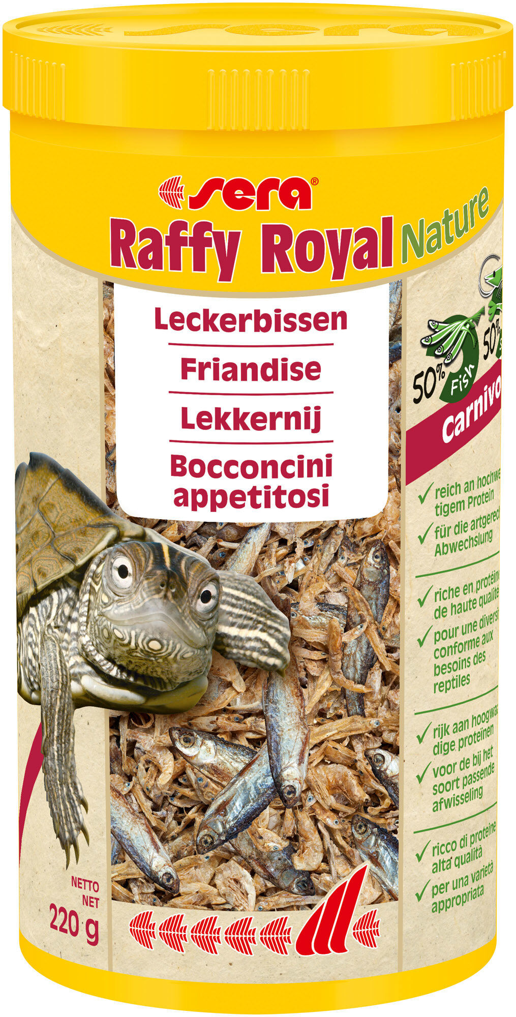 Sera - Friandises Raffy Royal avec des Anchois pour Tortues - 1L/220g Image num&eacute;ro 1