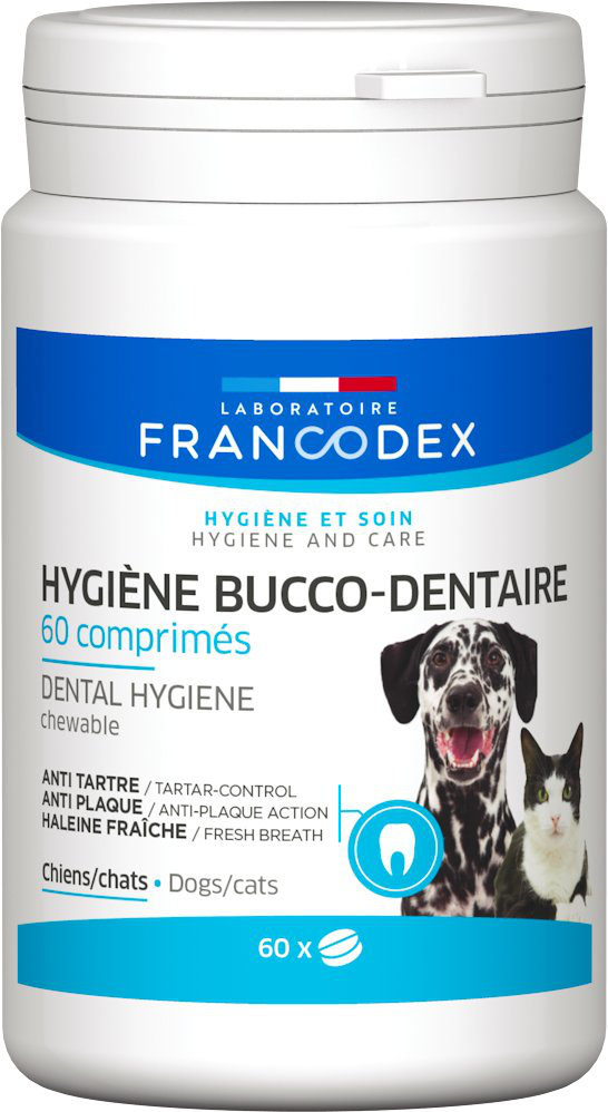 Francodex - Dentifrice &agrave; Croquer pour Chiens et Chats - x60 Image num&eacute;ro 1