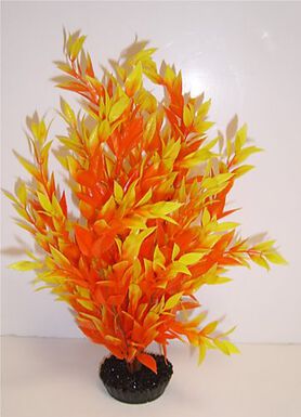 Décoration Plante en Plastique Buisson - Orange